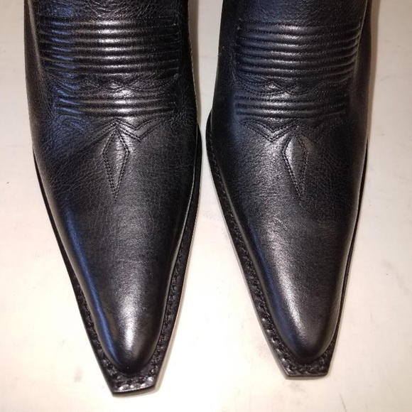 Lucchese I4566 Black Calf Western Fashion boot - Picture 3 of 6